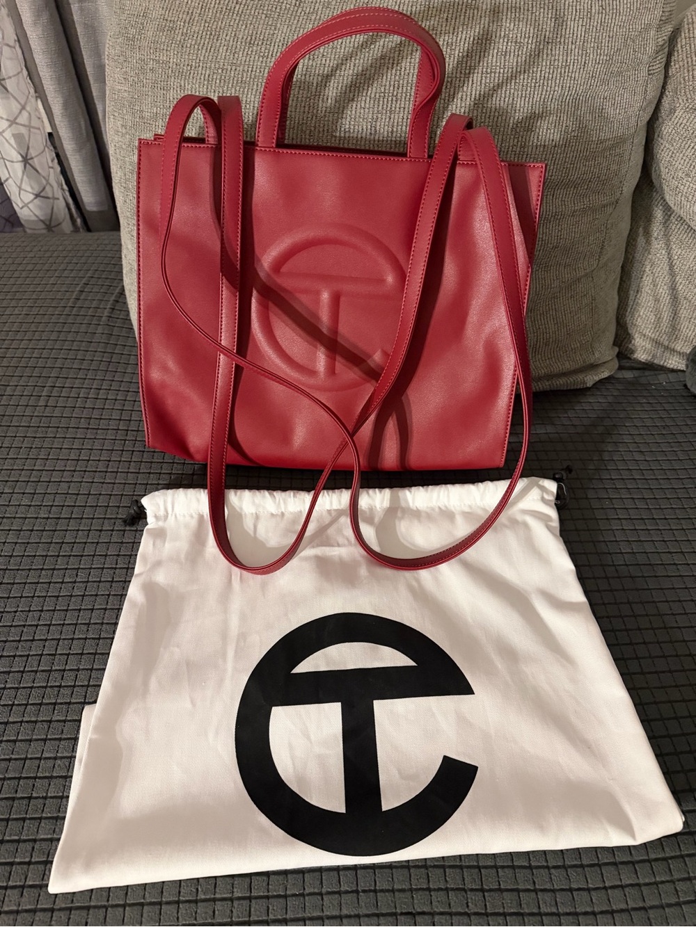 Telfar Oxblood Large Shopping Bag